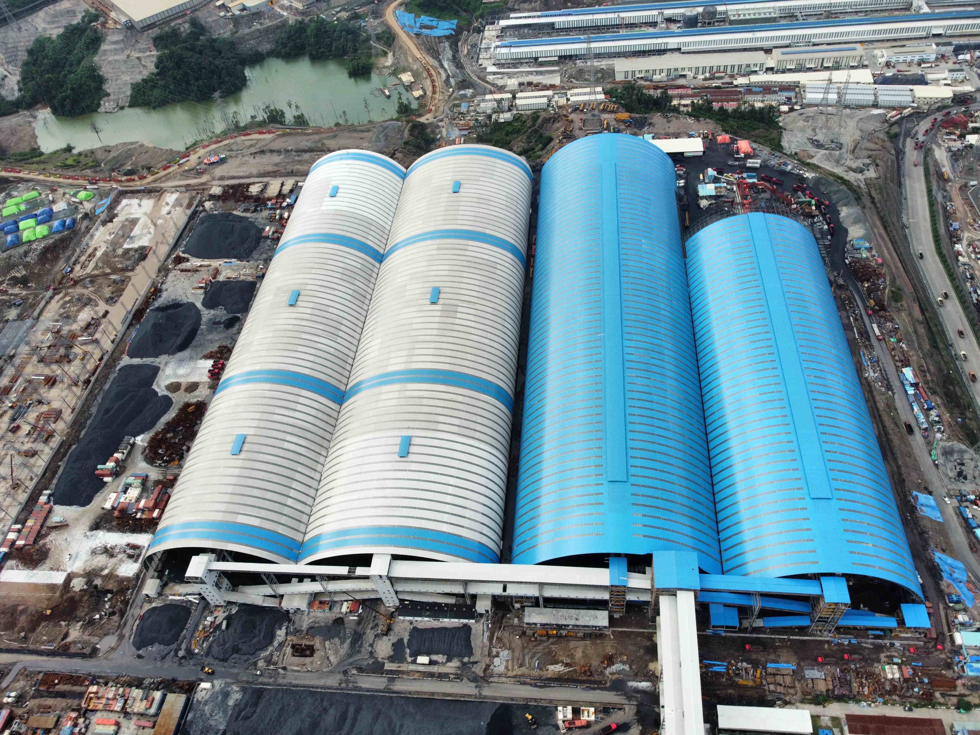 旭阳伟山（印尼）煤棚网架项目