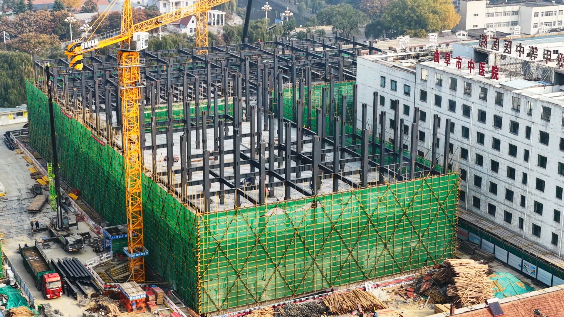 曲阜市中医院门诊病房综合楼（加建）钢结构